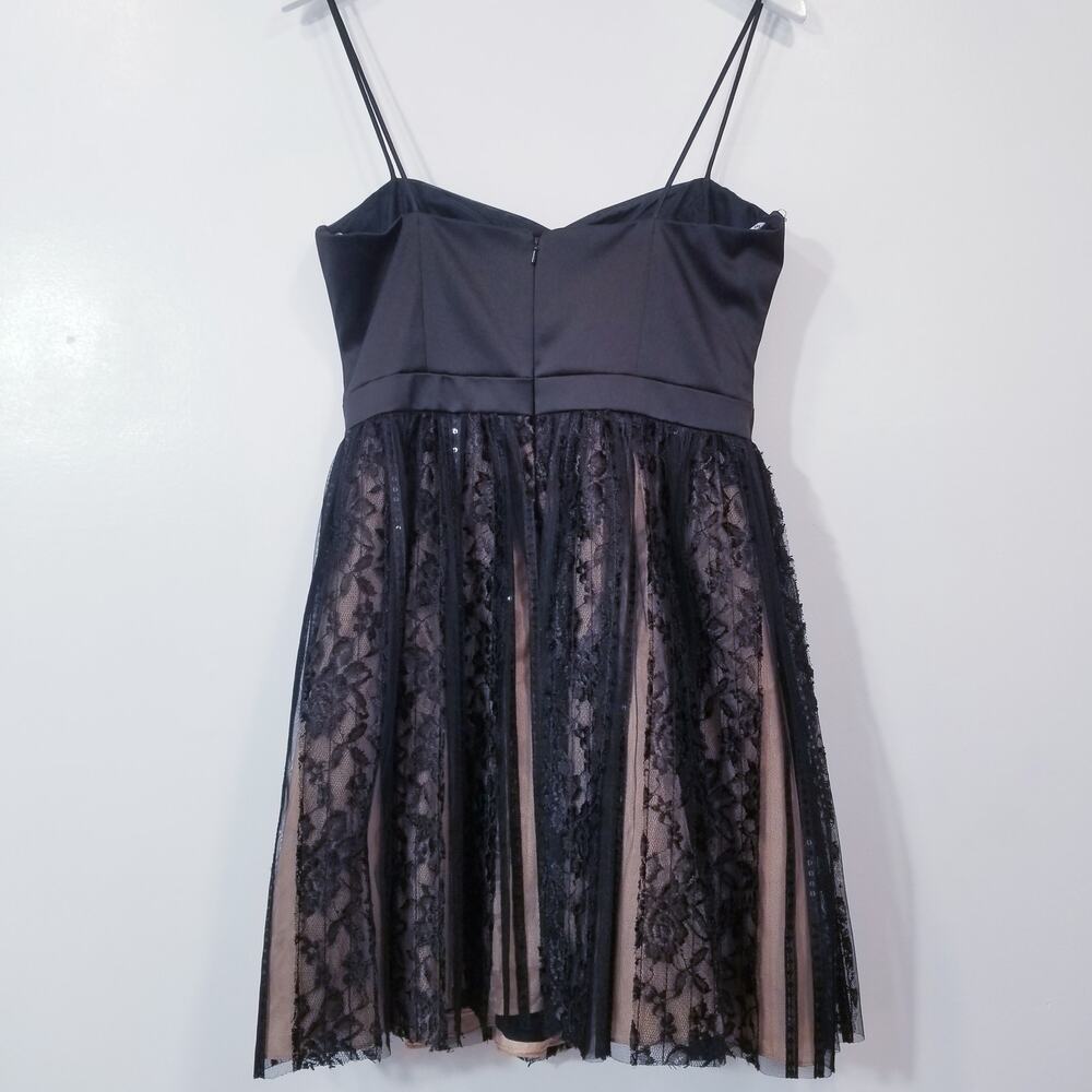 Js Collections Sateen Lace Sequins Black Cocktail… - image 4